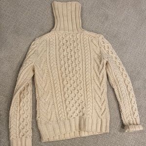 J Crew cable knit sweater